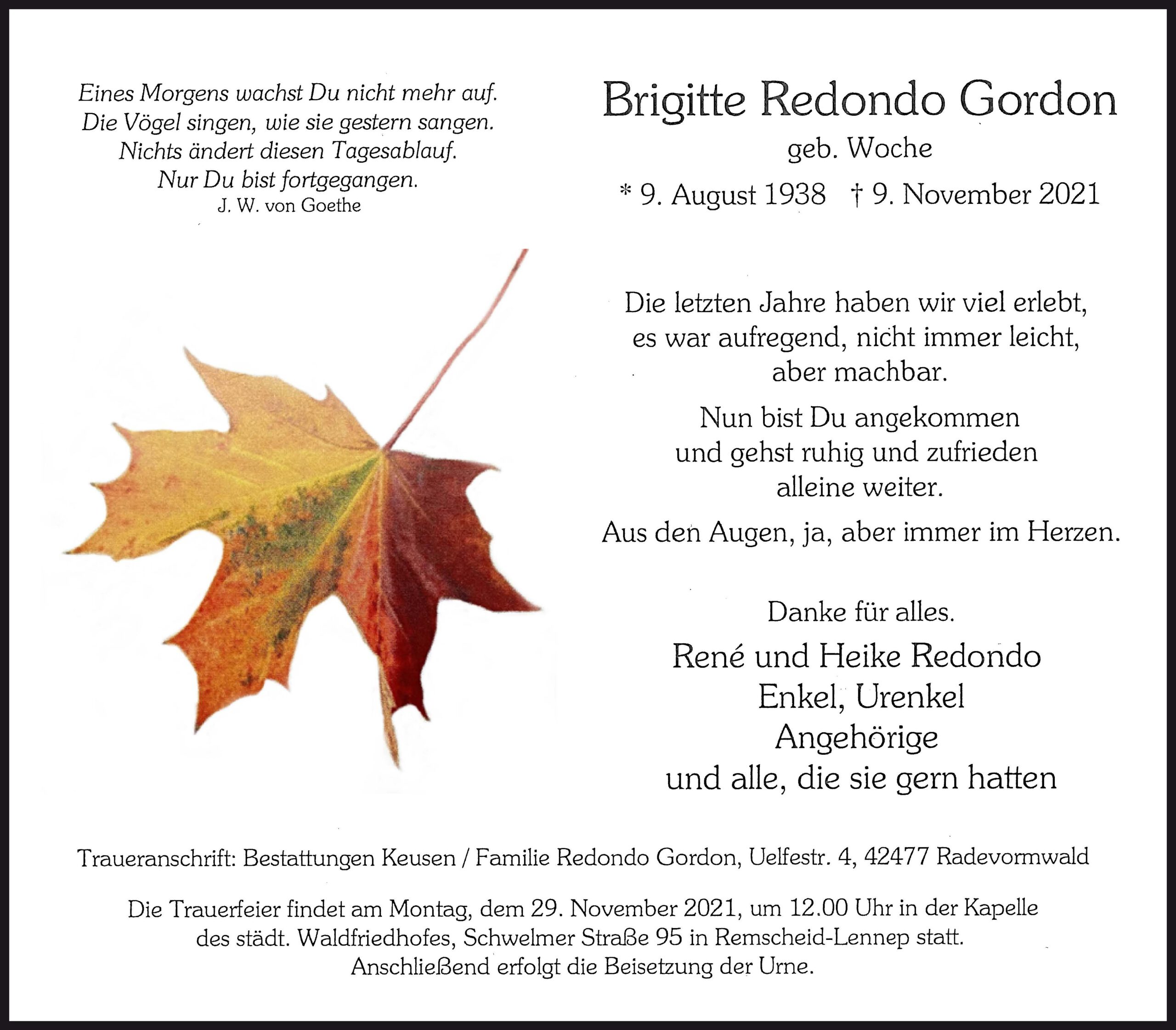 Brigitte Redondo Gordon