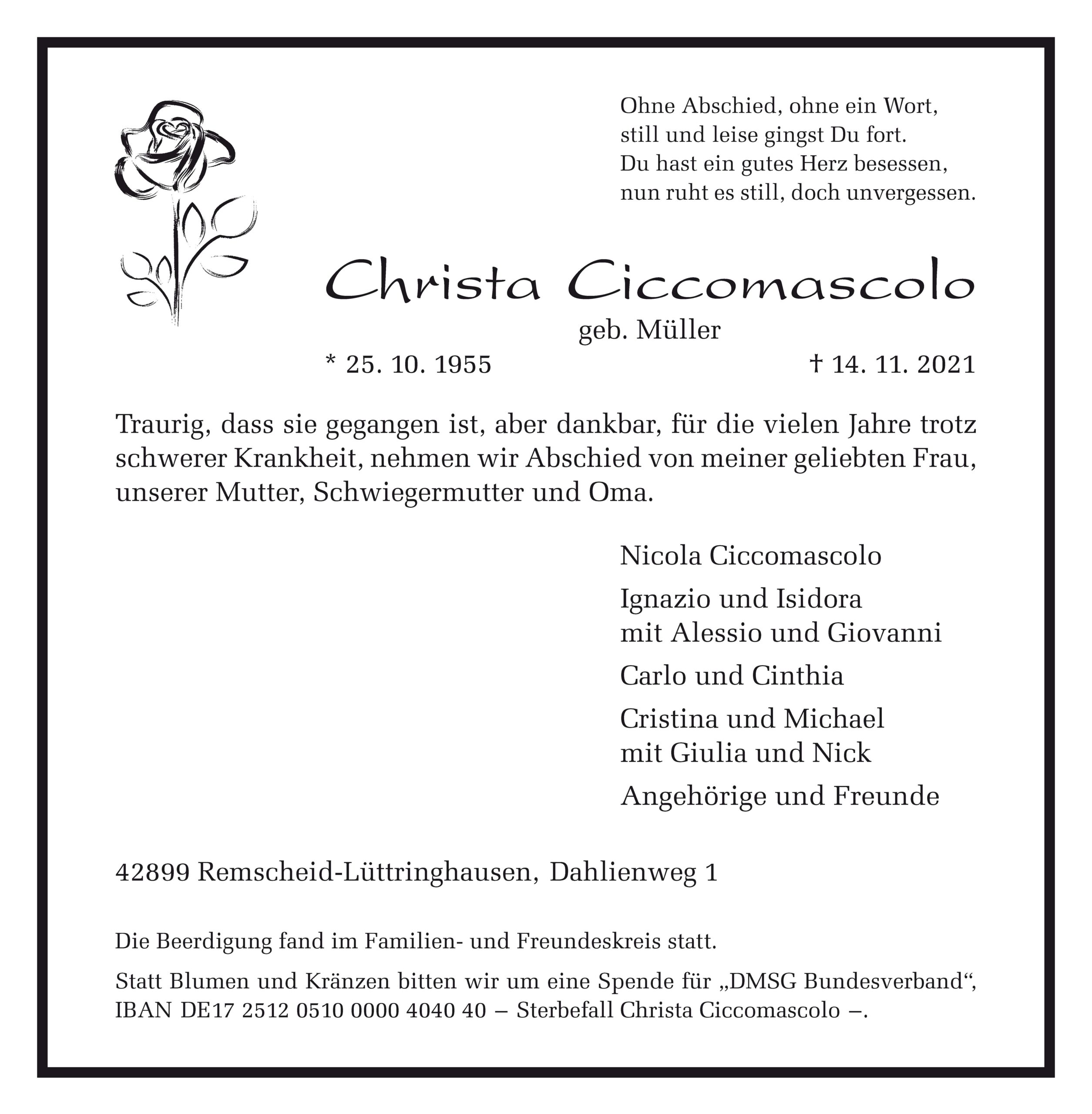 Christa Ciccomascolo