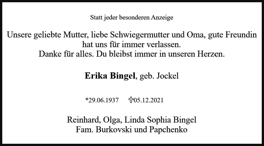 Erika Bingel