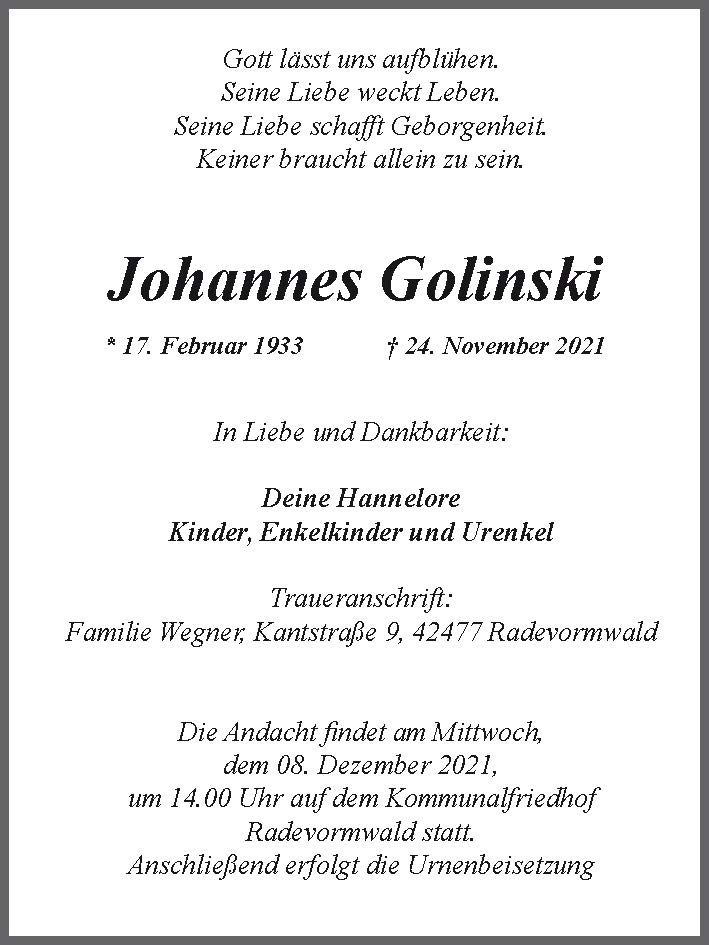Johannes Golinski