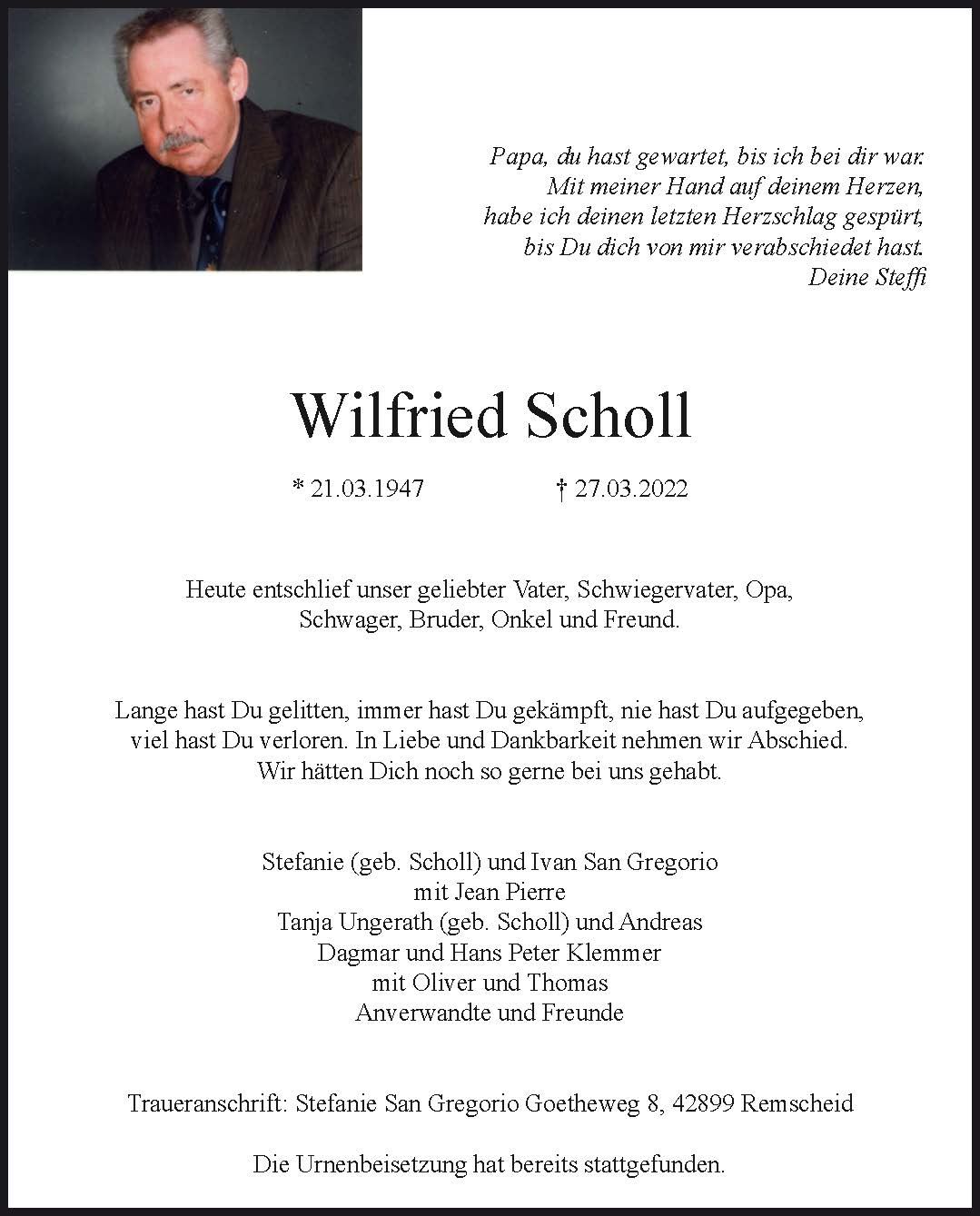 Wilfried Scholl