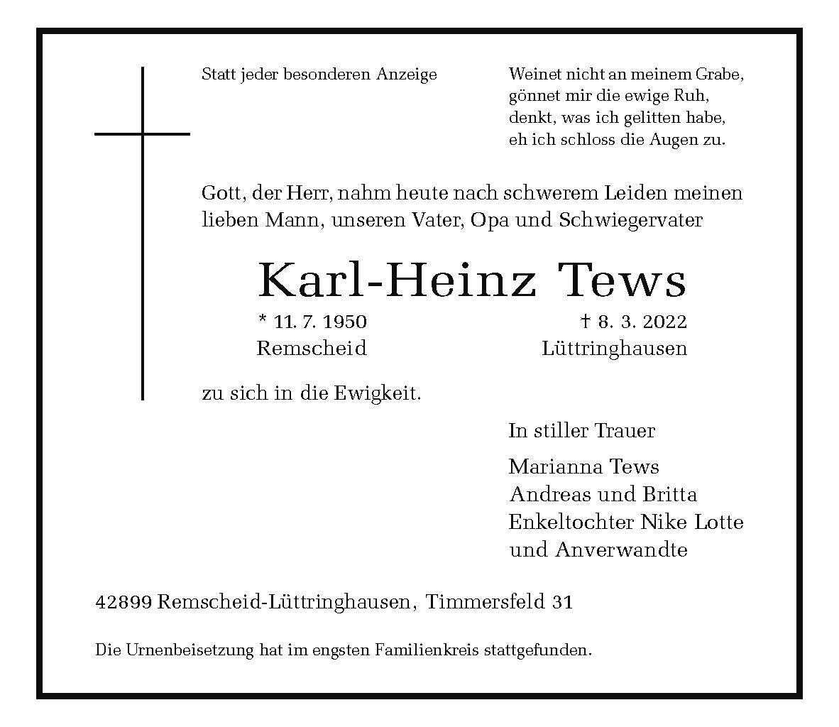 Karl-Heinz Tews