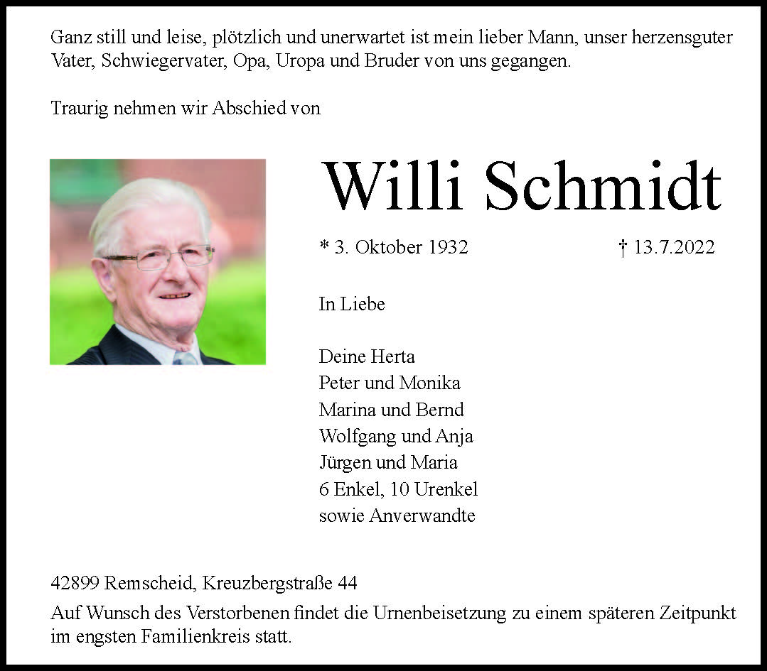 Willi Schmidt