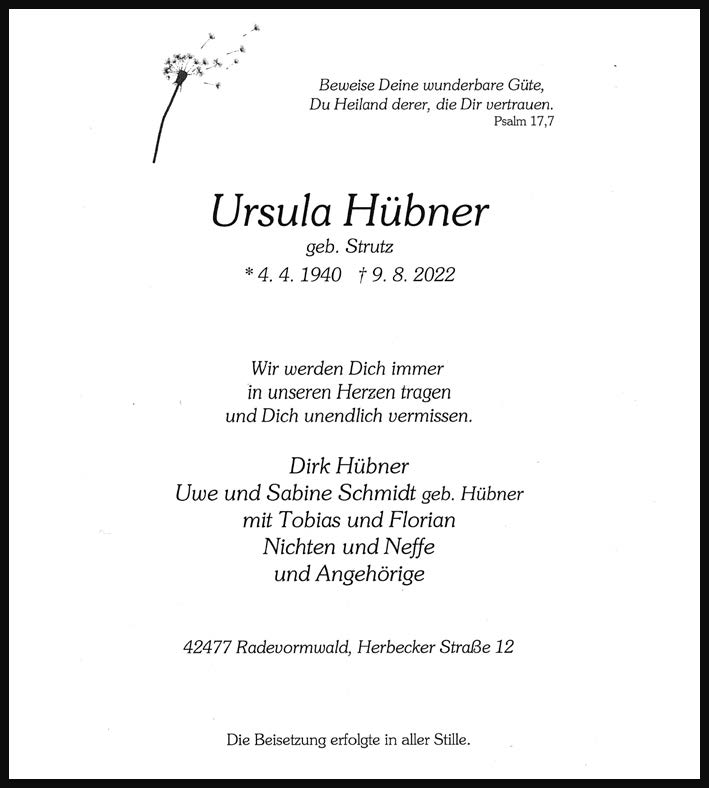 Ursula Hübner