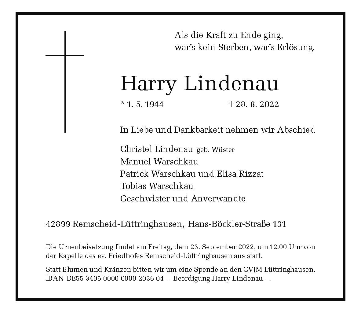 Harry Lindenau