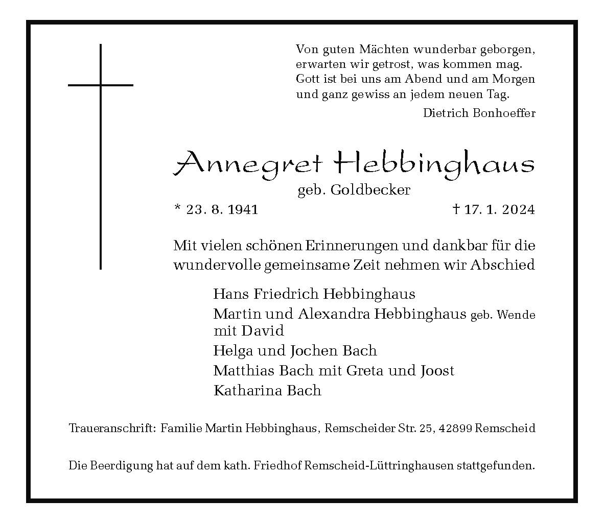 Annegret Hebbinghaus