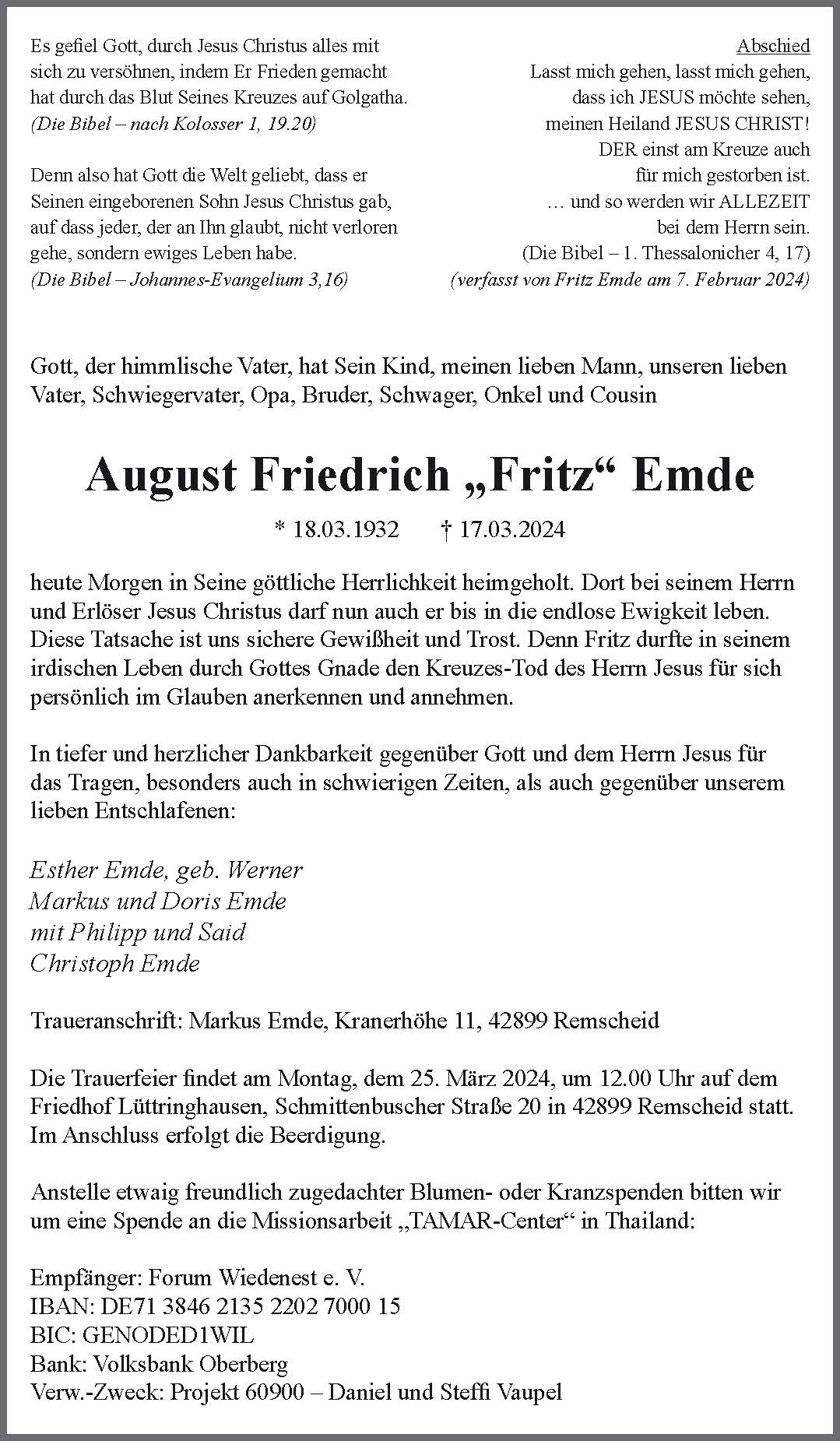 August Friedrich „Fritz“ Emde