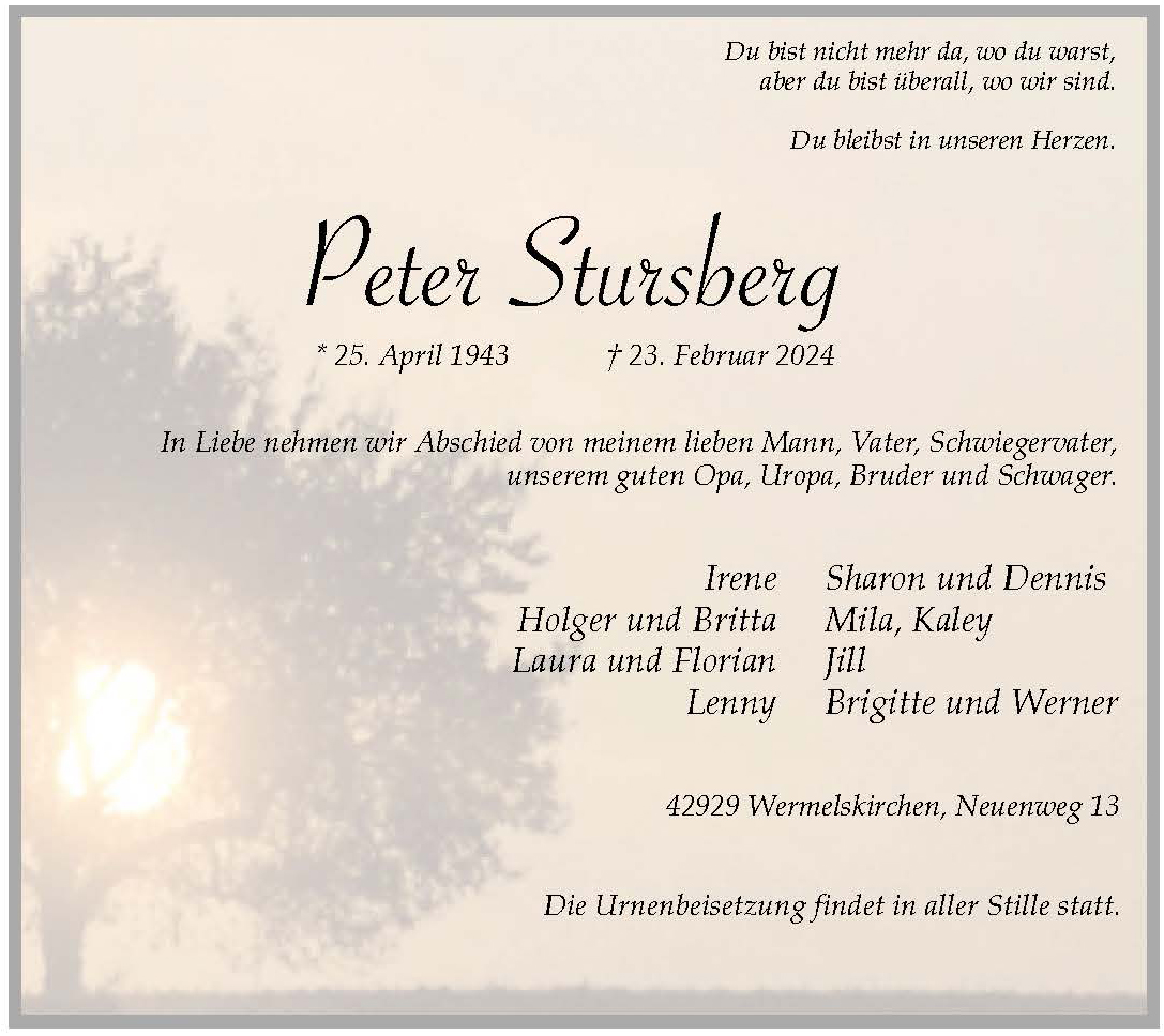 Peter Stursberg