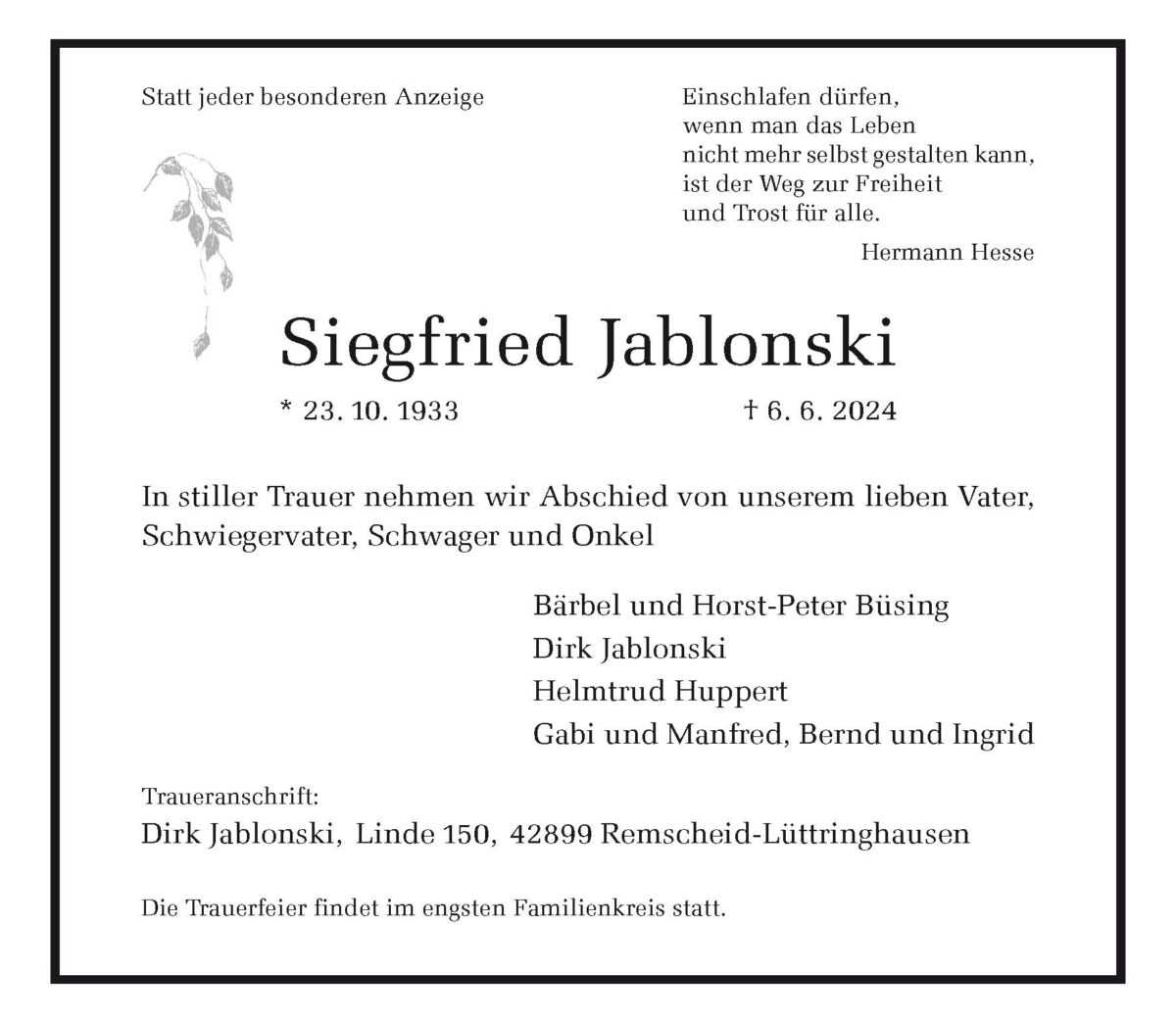 Siegfried Jablonski