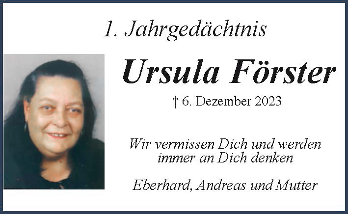 Ursula Förster