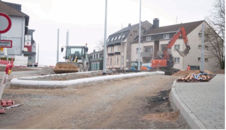Neue Verkehrsführung an der Baustelle Eisernstein
