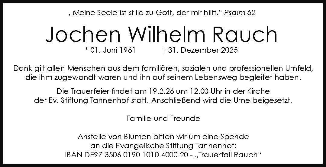 Jochen Wilhelm Rauch