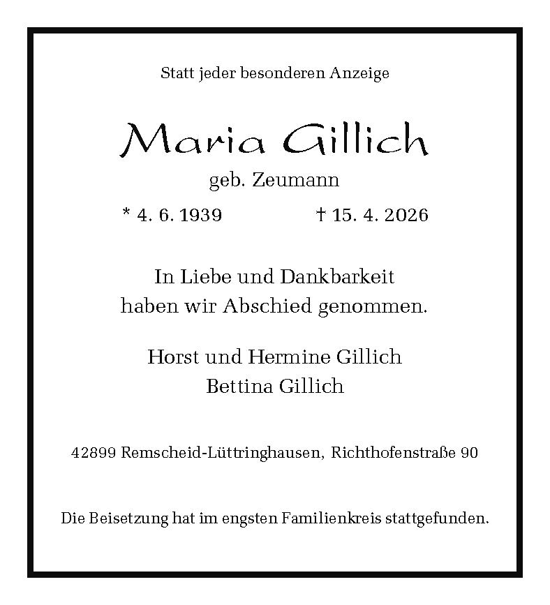 Maria Gillich