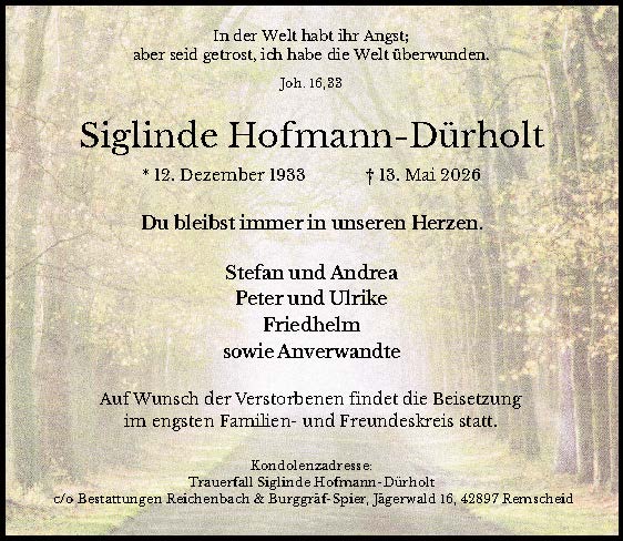 Siglinde Hofmann-Dürholt