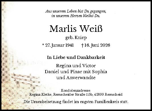 Marlis Weiß