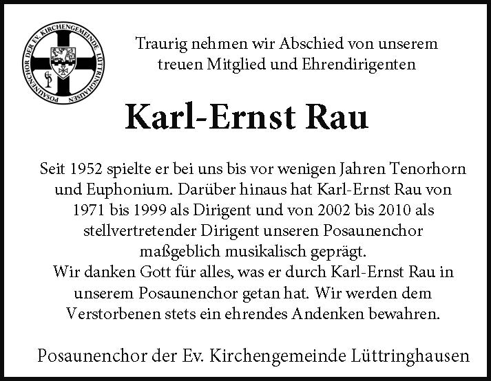 Nachruf: Karl-Ernst Rau