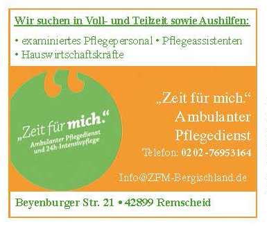 Zeit für mich – Ambulanter Pflegedienst