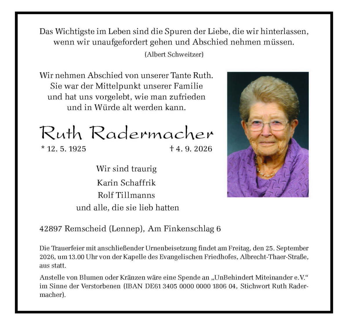 Ruth Rademacher